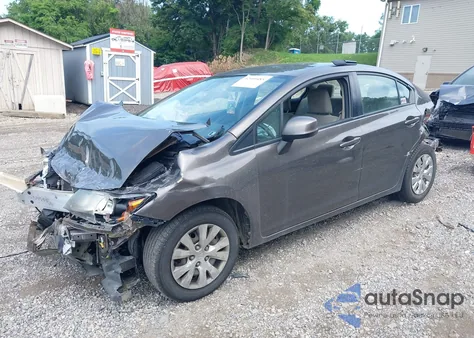 2012 Honda Civic Lx z USA, uszkodzony, nr VIN 19XFB2F53CE322579